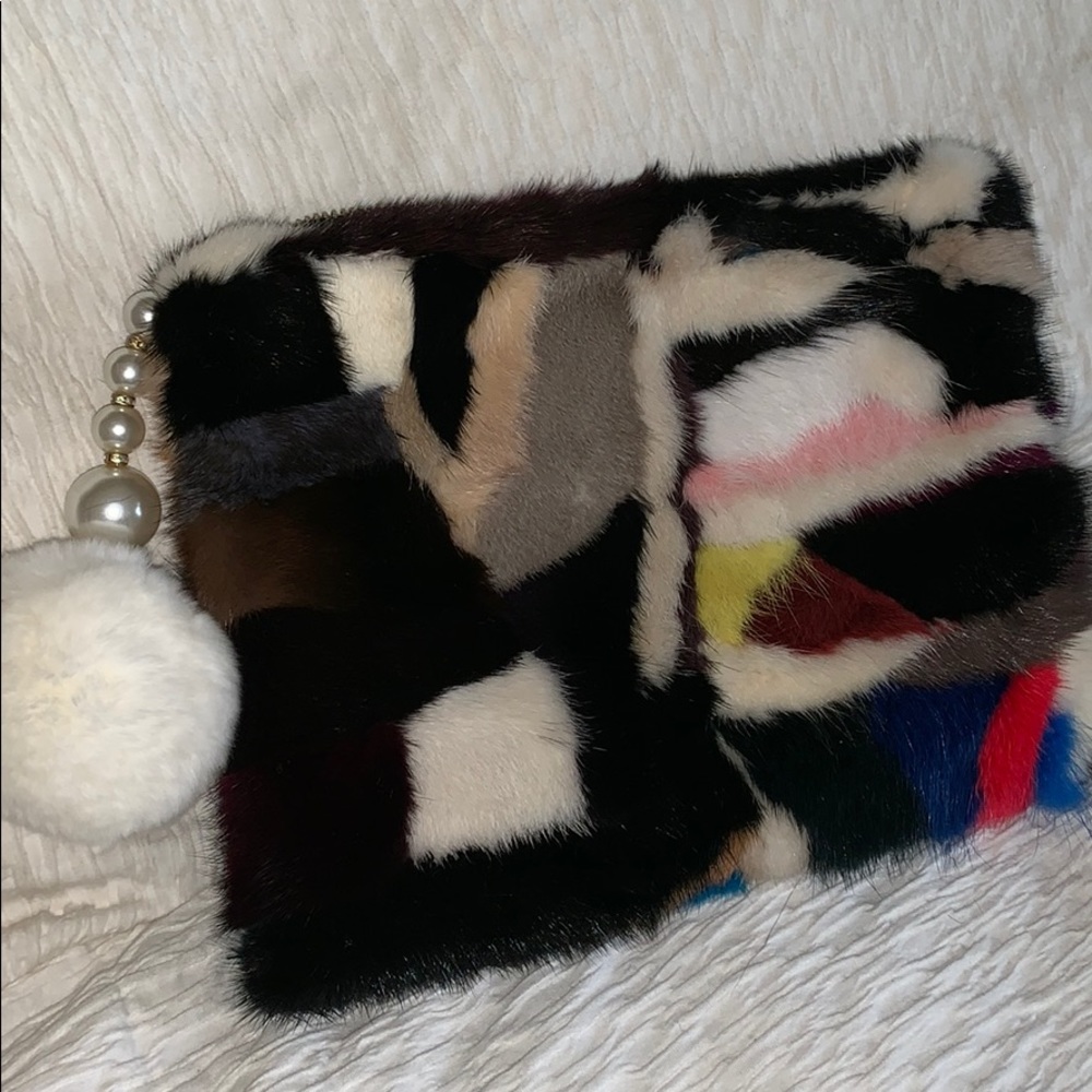 Rabbit Fur Clutch